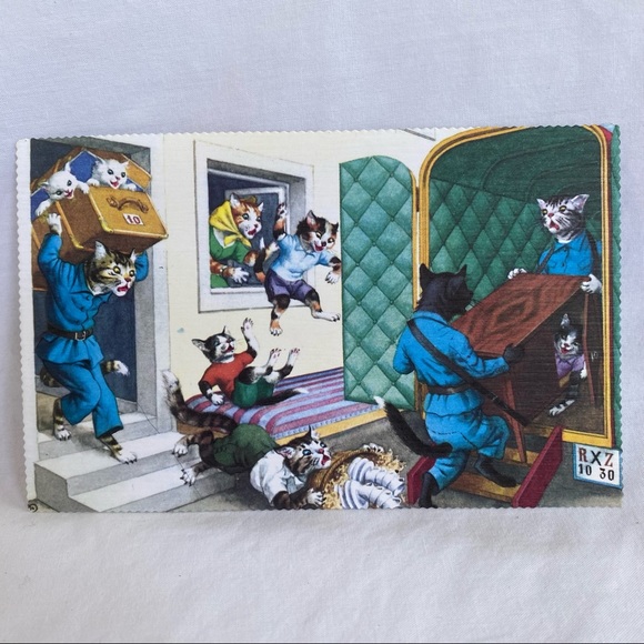 Vintage Postcards. Set of 5 Mainzer Cats/Dogs - Picture 10 of 12